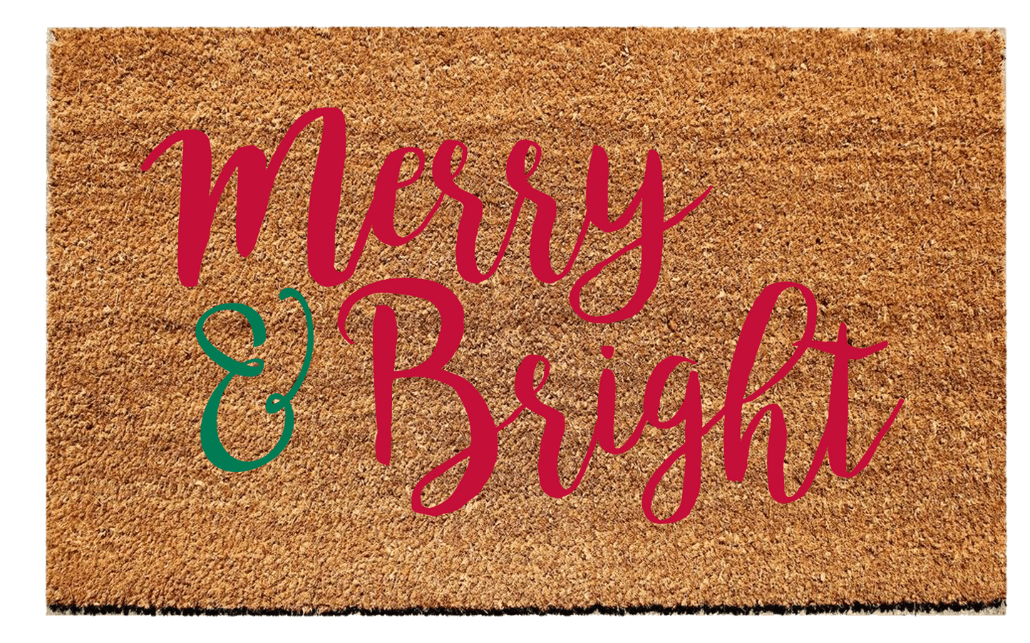 Load image into Gallery viewer, Merry &amp;amp; Bright Christmas Doormat
