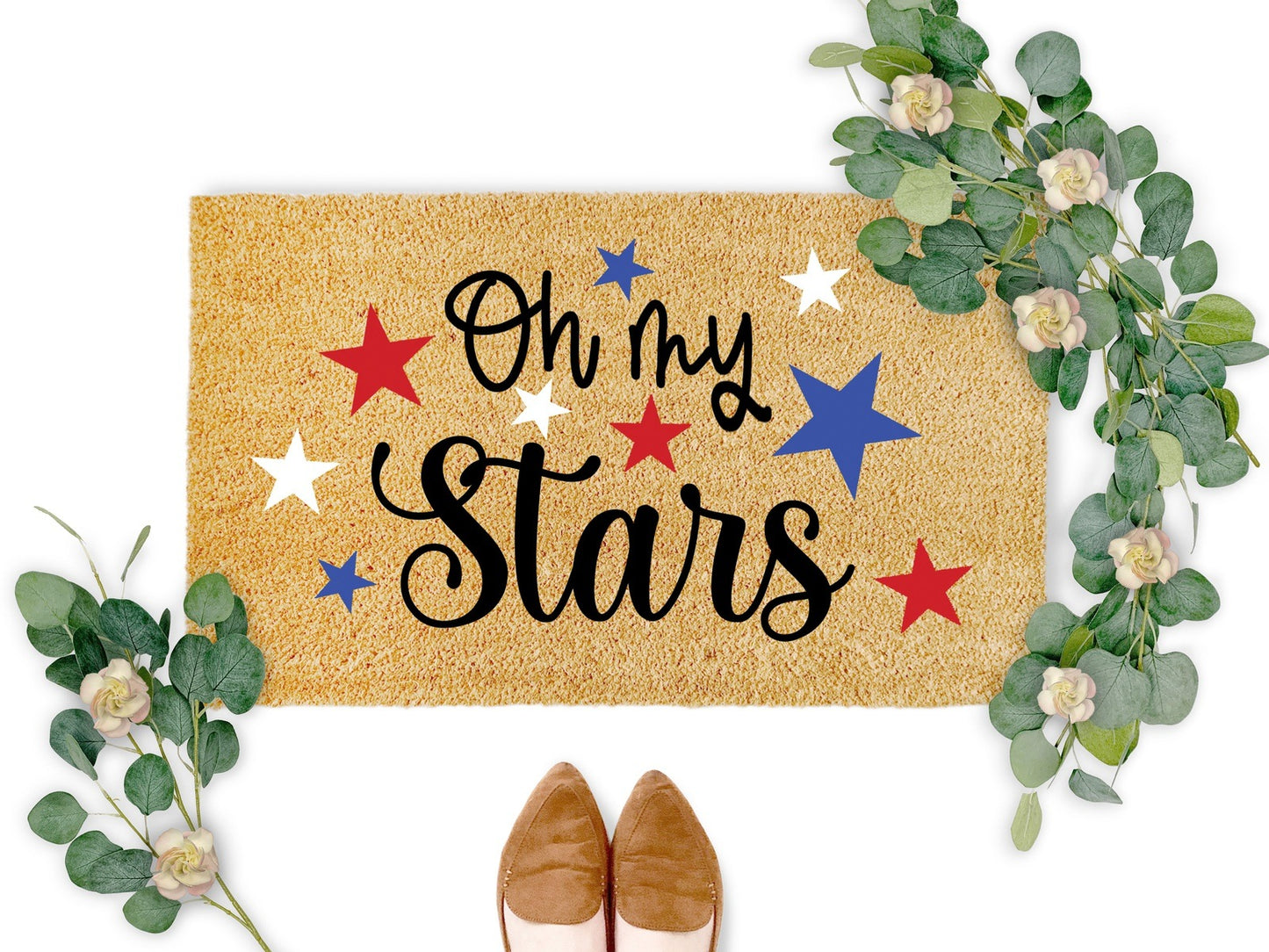 Oh My Stars 4th of July Doormat