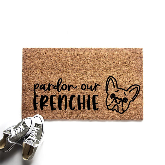 Pardon Our Frenchie French Bulldog Doormat