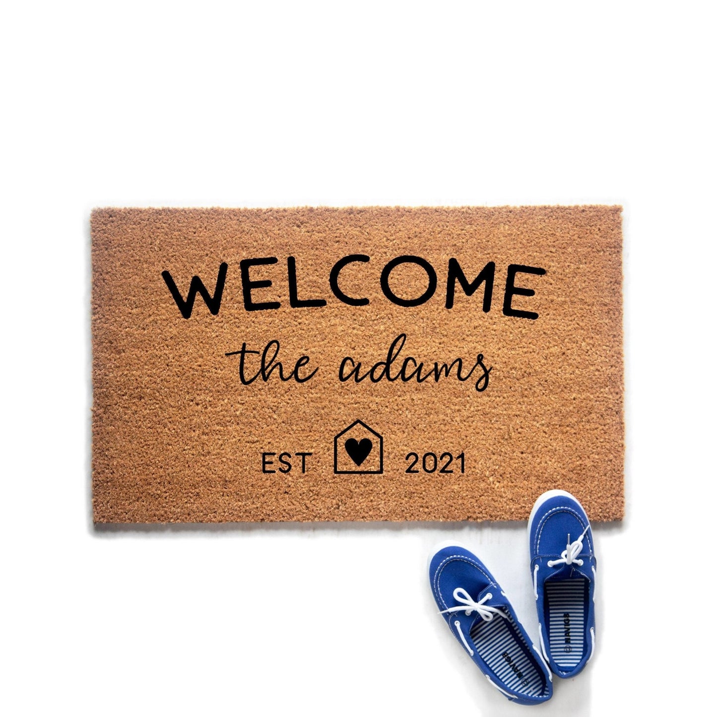 Personalized Last Name and Established Date Doormat