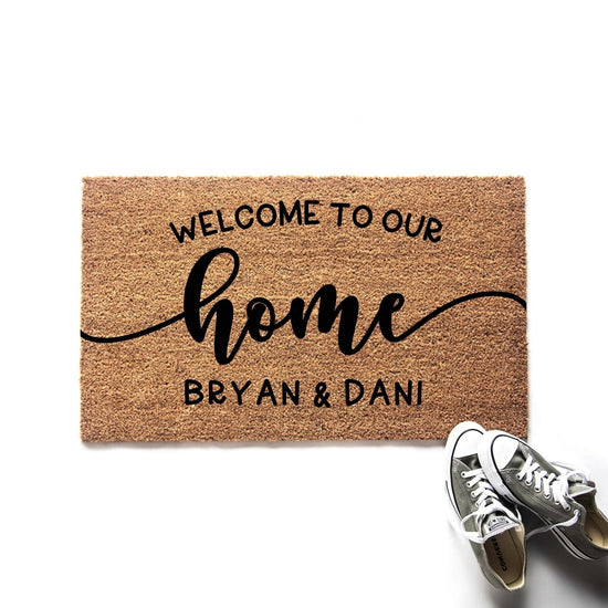 Personalized Welcome to Our Home Doormat