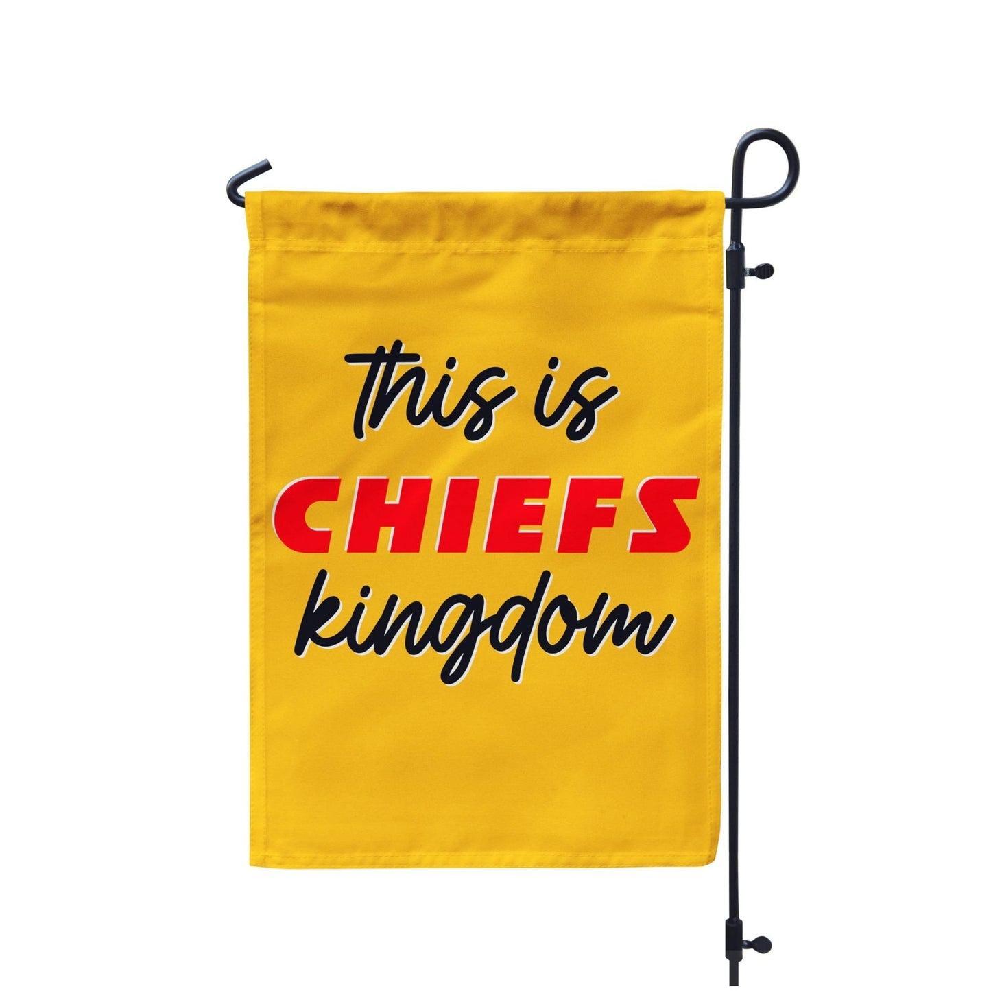 This is Chiefs Kingdom Kansas City Chiefs Garden Flag