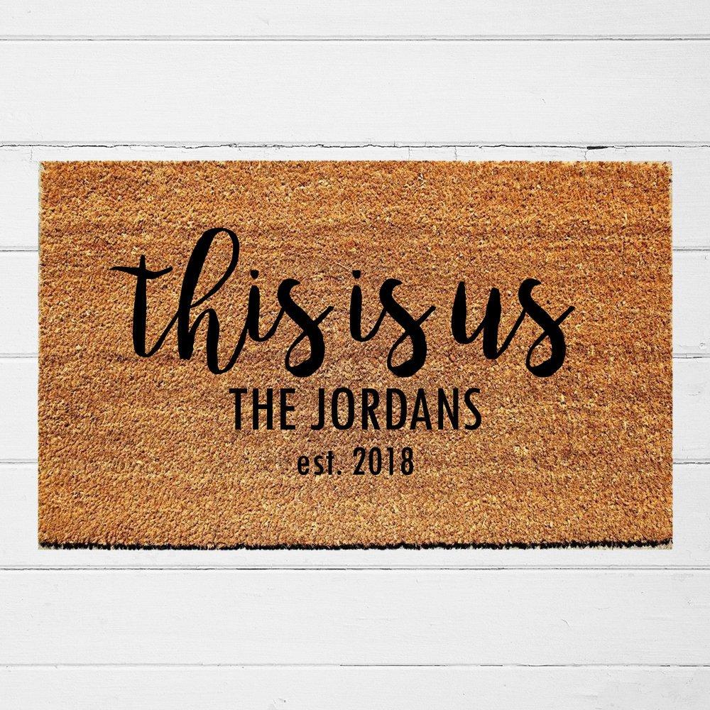 This is Us Personalized Doormat