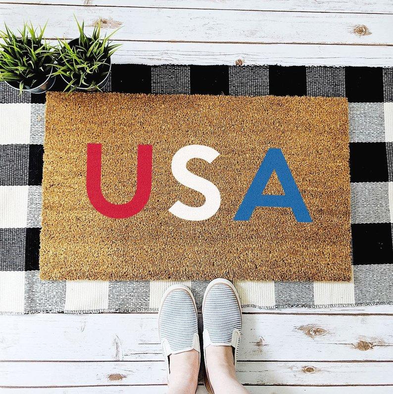 Load image into Gallery viewer, USA Doormat
