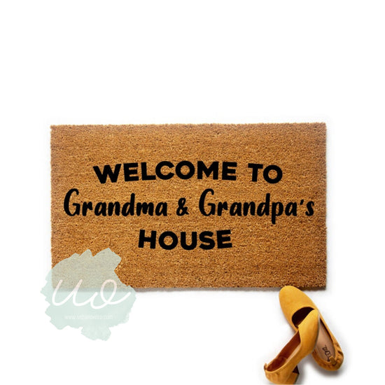 Welcome to Grandma and Grandpas House Doormat