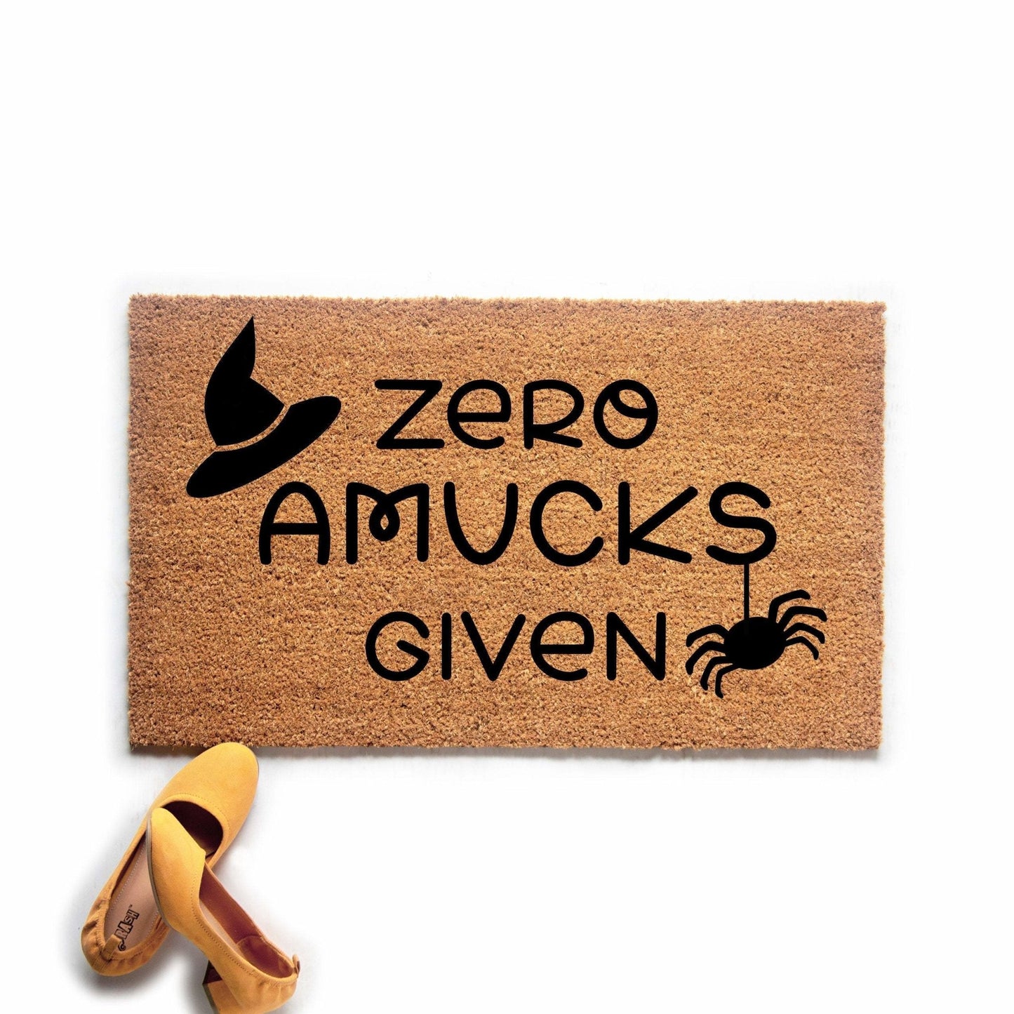 Zero Amucks Given Halloween Doormat